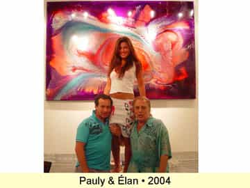 Cathedral City Artist: Elan Vital, Elans Fantastic Patrons | Paule & Elan04